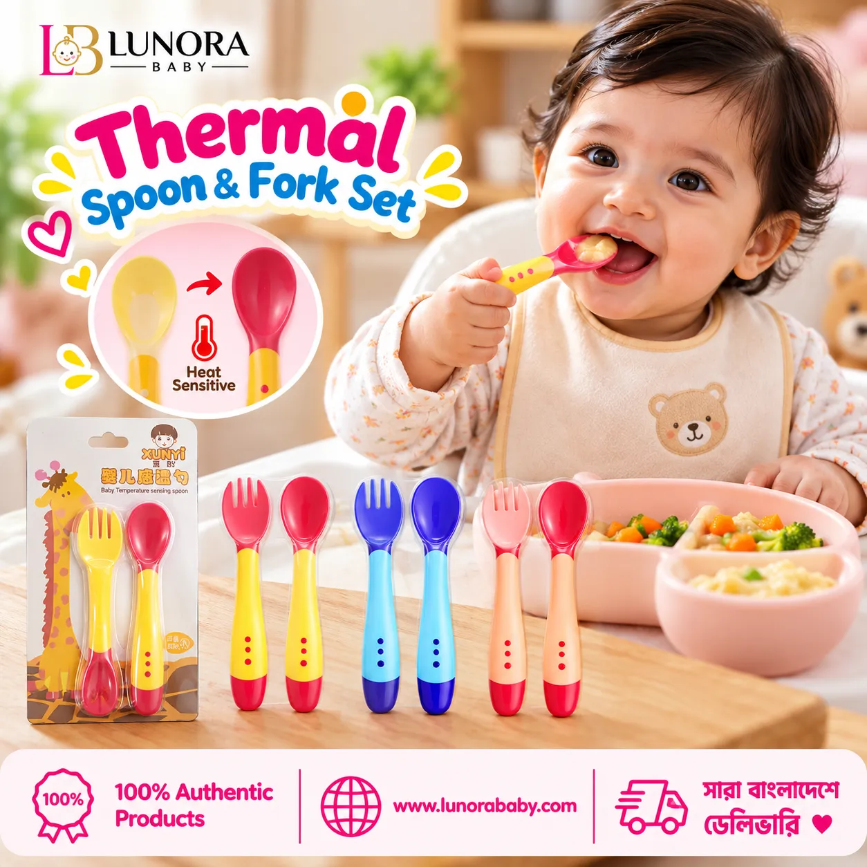 Thermal Spoon & Fork Set