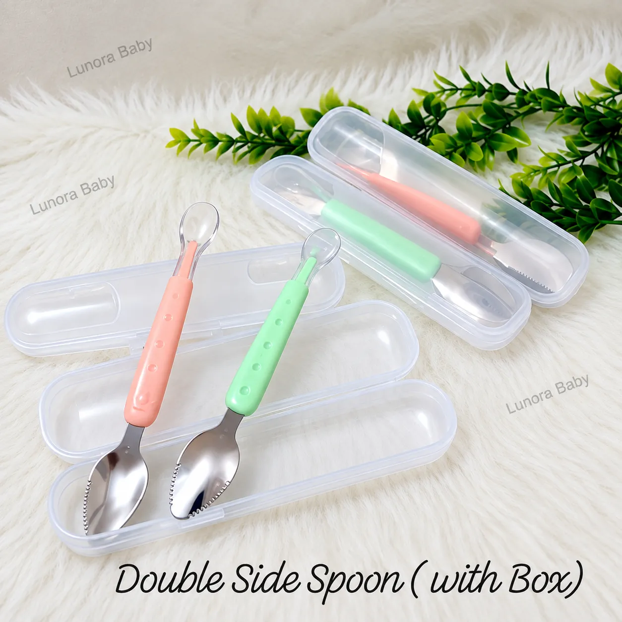 Double Side Spoon with Box