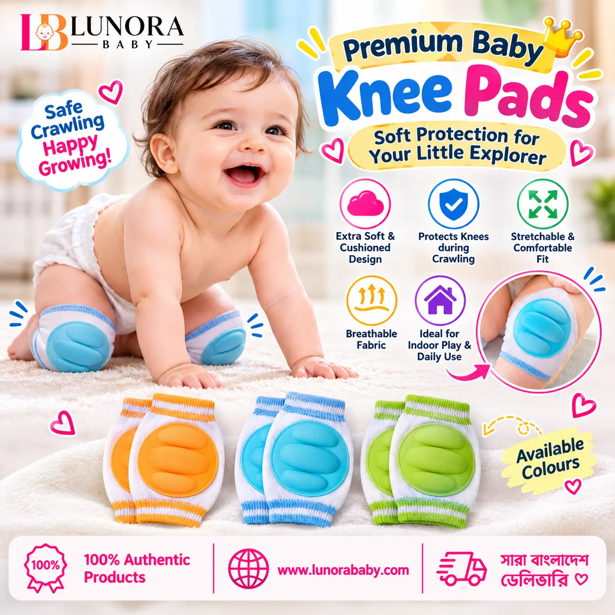 Premium Baby Knee Pads