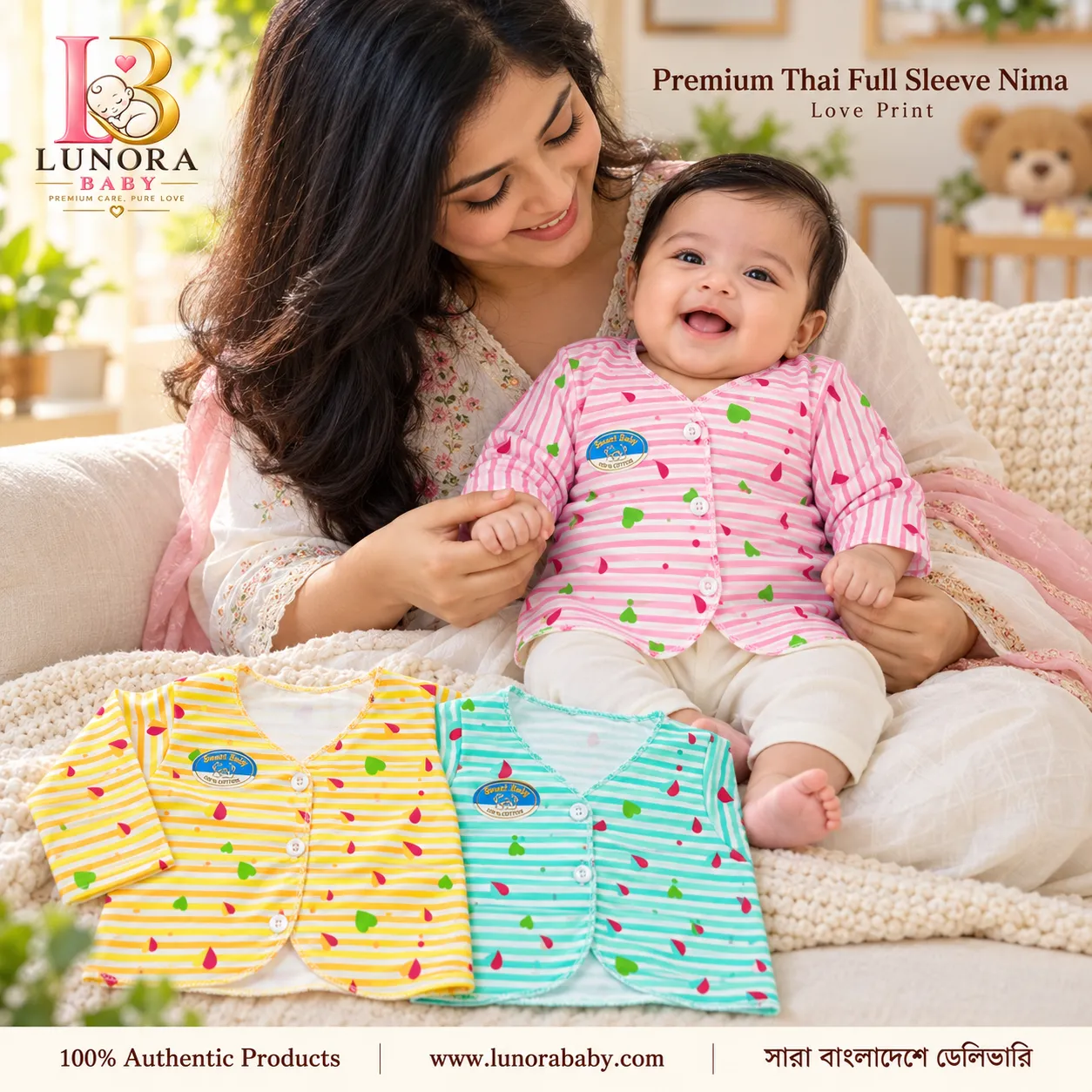 Premium Thai Full Sleeve Nima – Love Print