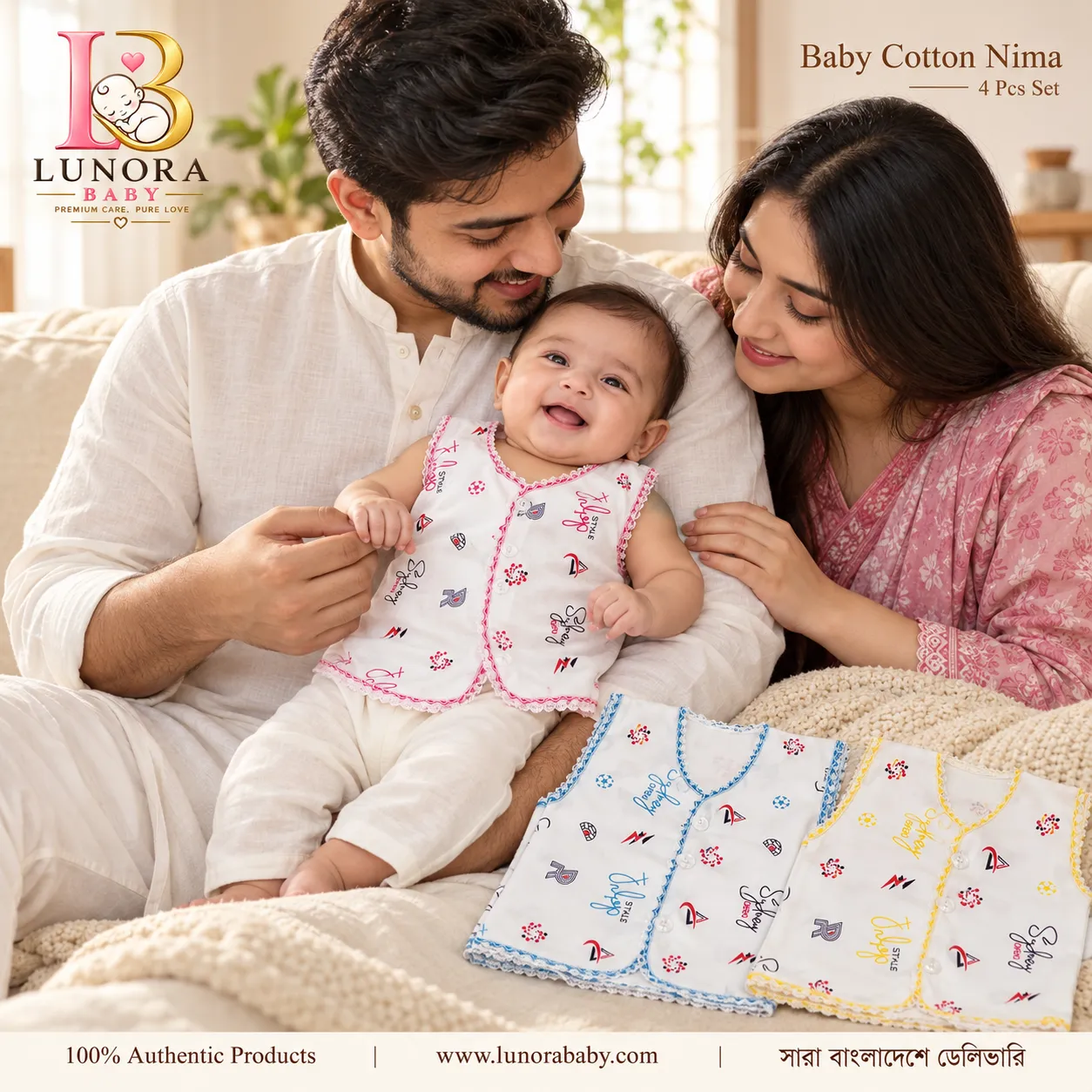 Baby Cotton Nima 4 Pcs Set