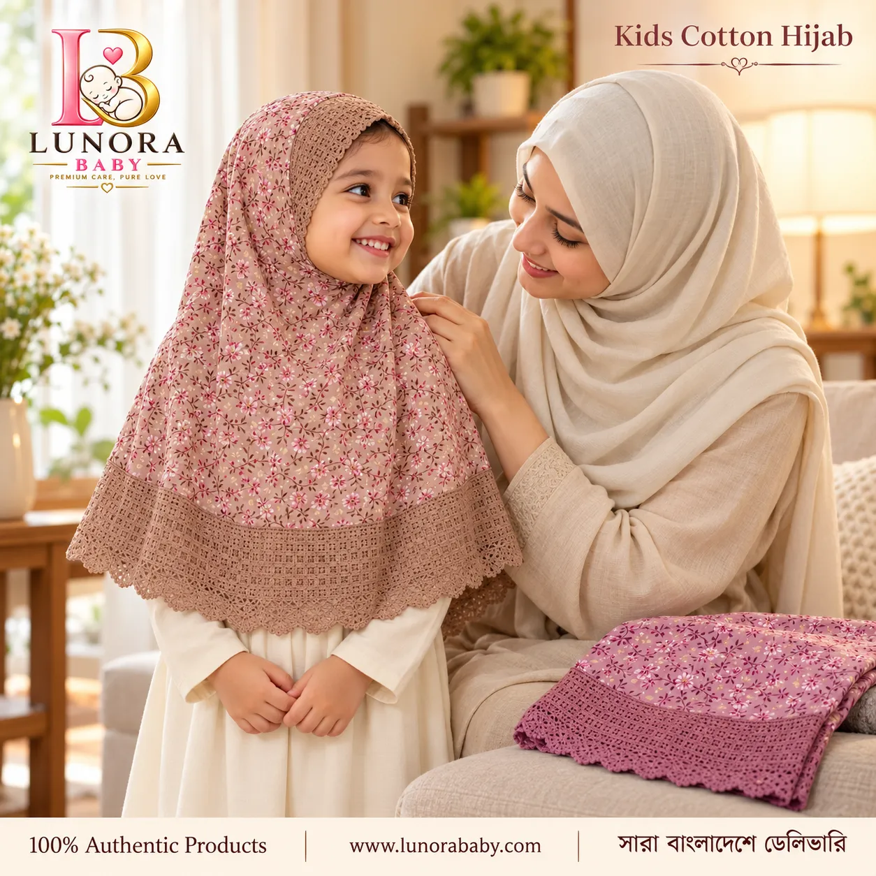 Kids Cotton Hijab