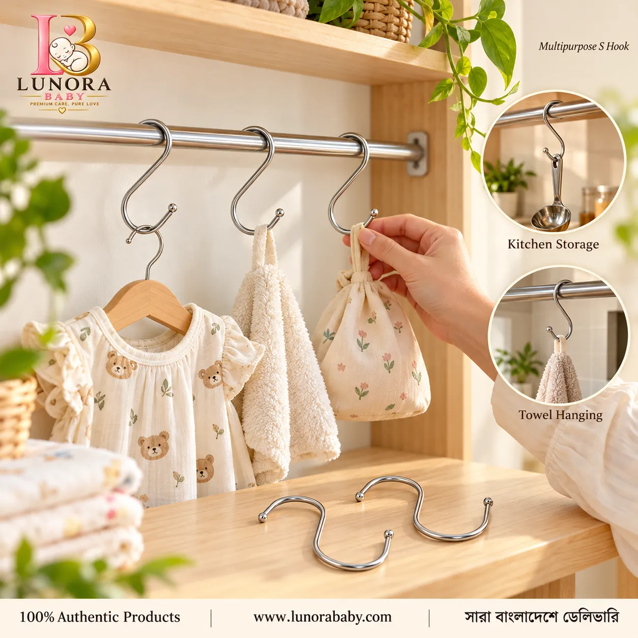 Multipurpose S Hook - 5 pcs