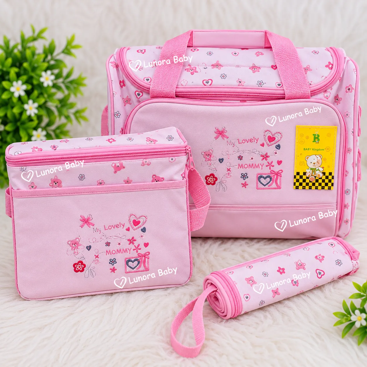 Baby Bag / Mother Bag Set – 3 Pcs