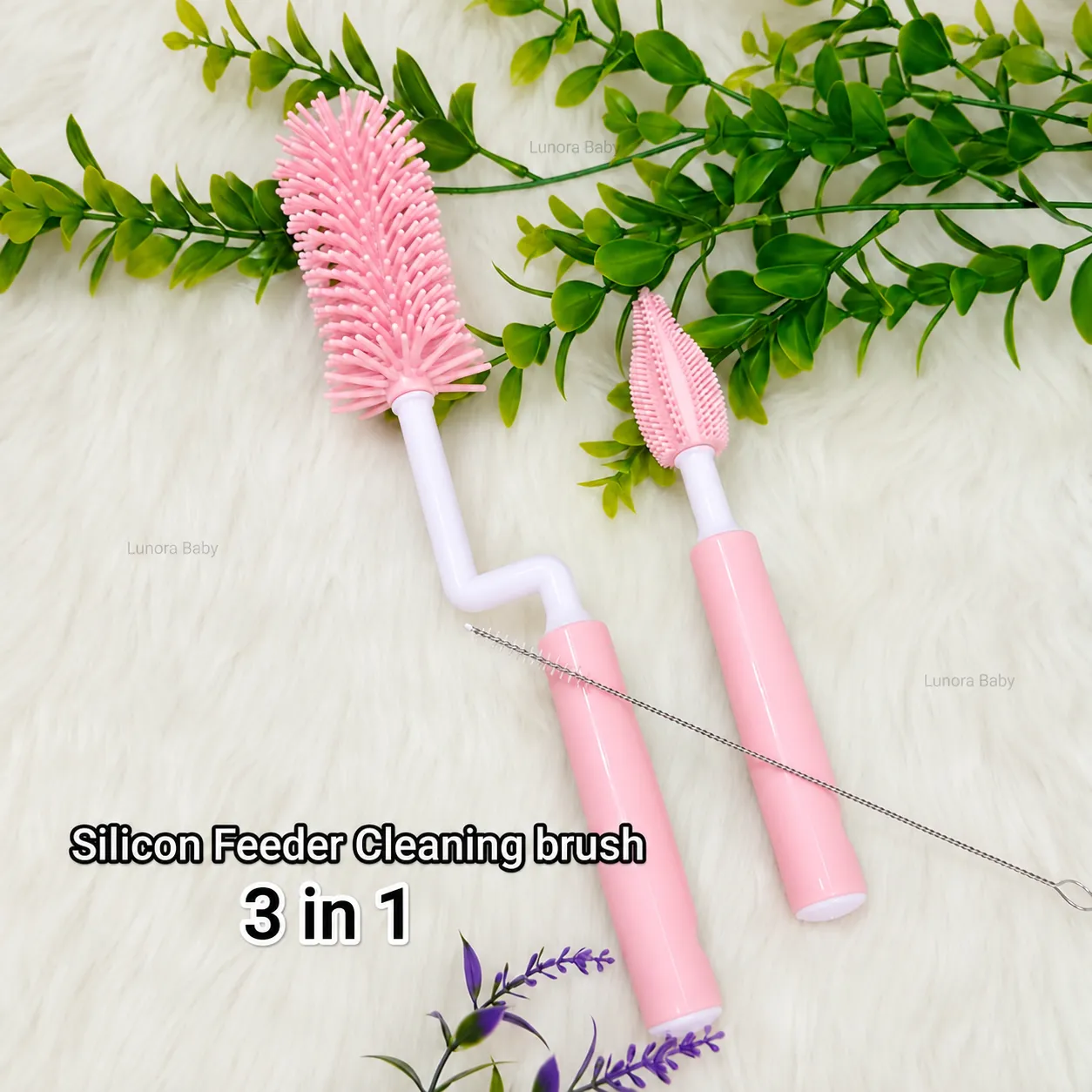 Baby Feeder Cleaning Brush Set – 3 Pcs